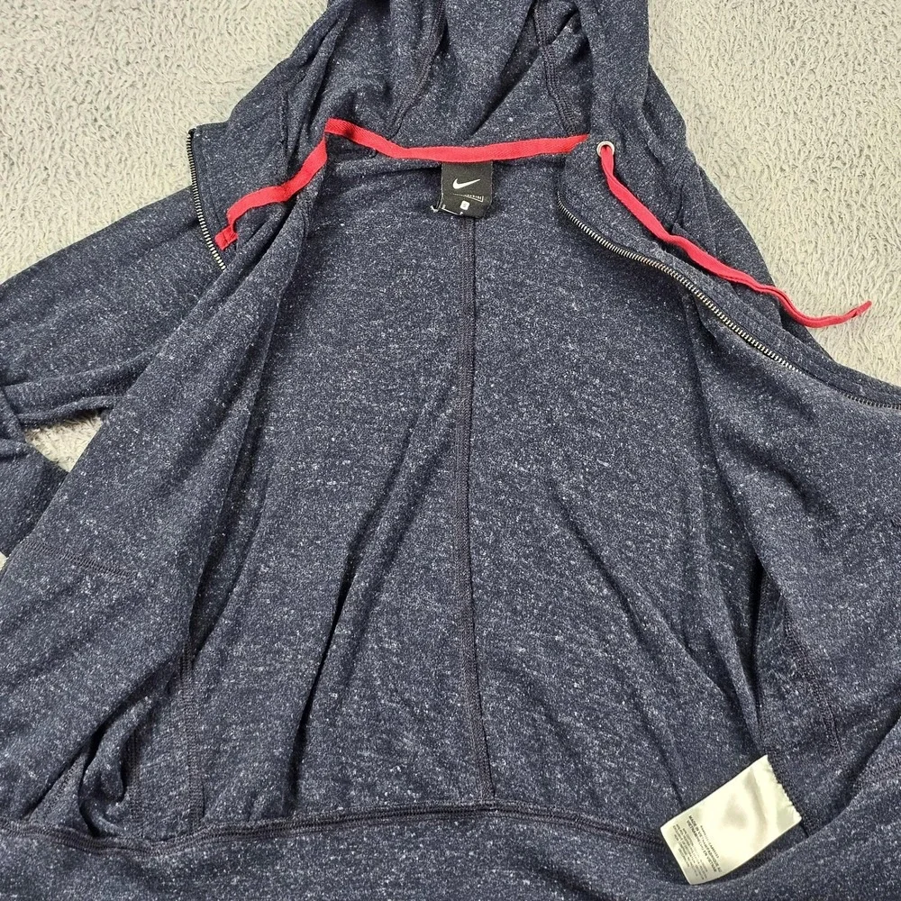 Atlanta‎ Braves Hoodie Womens Small Blue Heather MLB Baseball Nike Full Zip